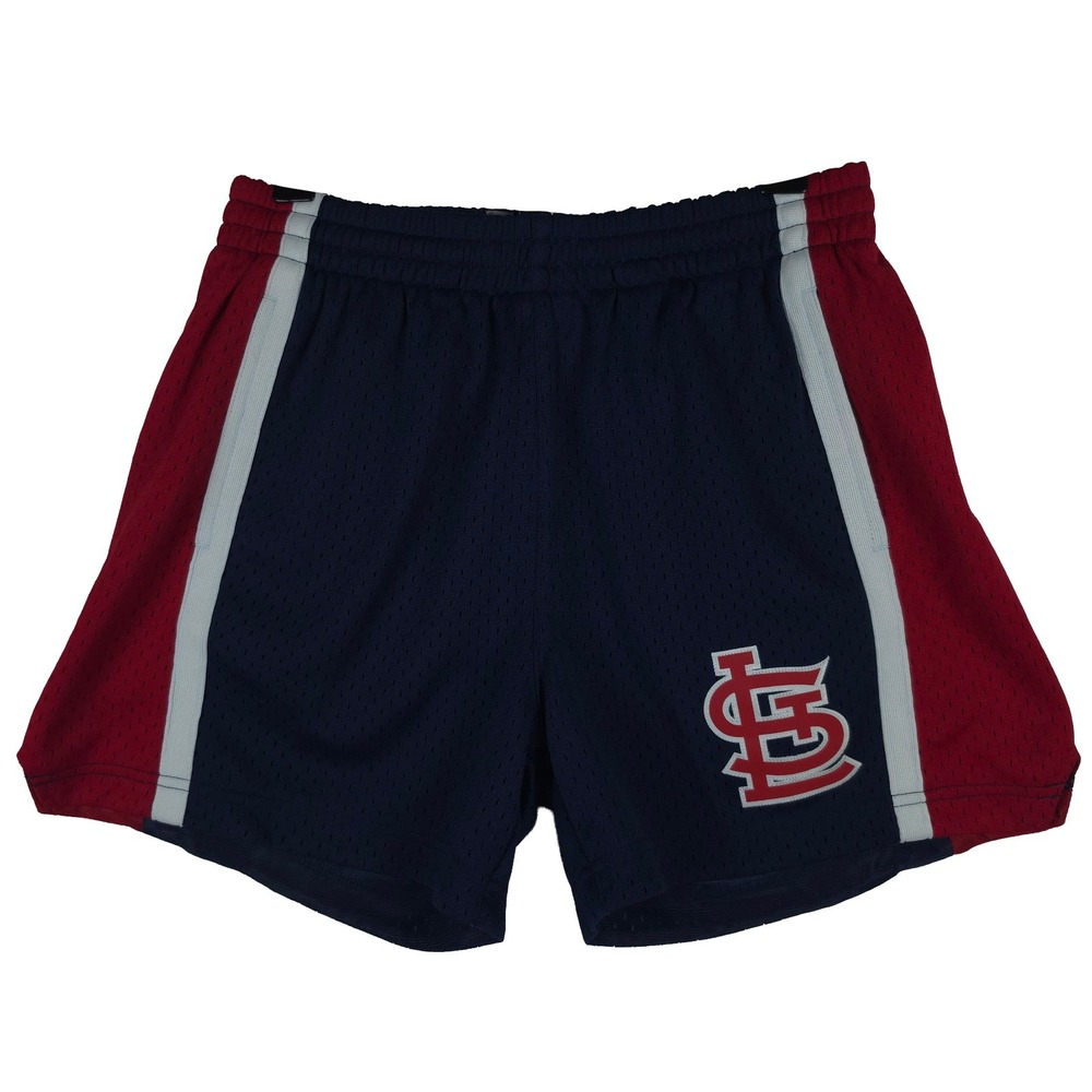 St. Louis Cardinals Mitchell & Ness MLB Small Jersey Shorts Cut Fabric Logo New